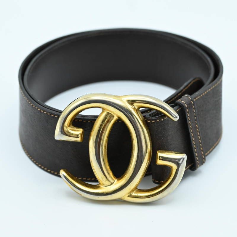 グッチ ベルト インターロッキング GG ブラック レザー ゴールド レディース GUCCI ベルト グッチ レザー ゴールド オールドグッチ ブラック