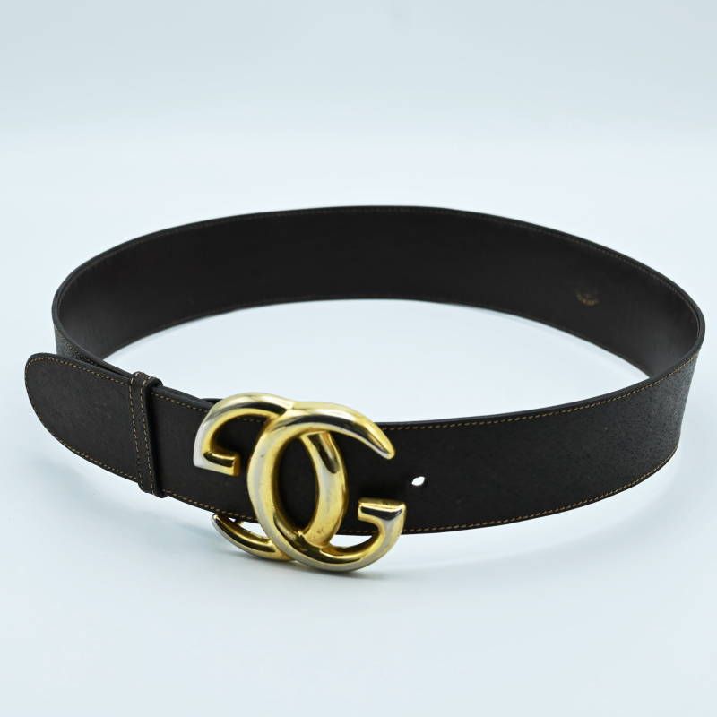 GUCCI オールドグッチ インターロッキング GG レザー レディースベルト