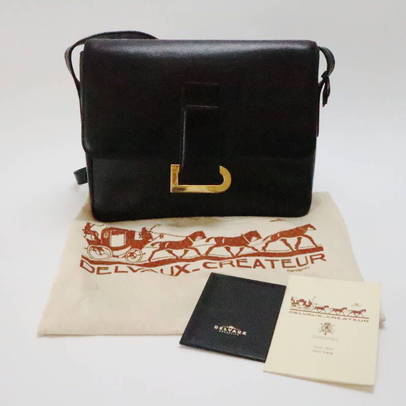 DELVAUX デルヴォー ポワリエ ヴィンテージ Dバックル レザ―ショルダー