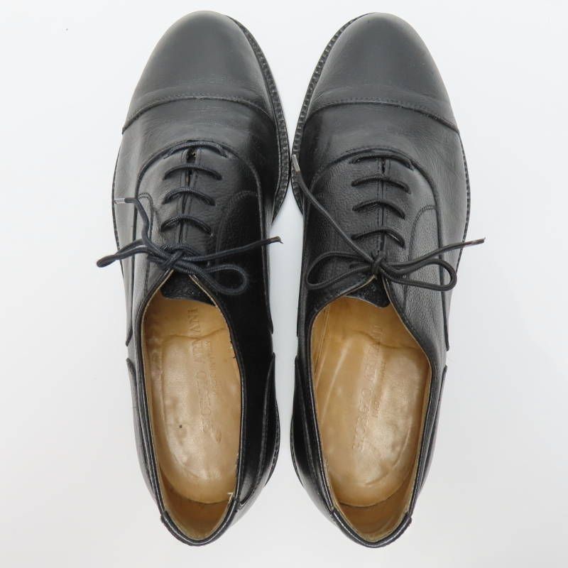 S02-k032 GIORGIO ARMANI ジョルジオアルマーニ ストレートチップ レザ