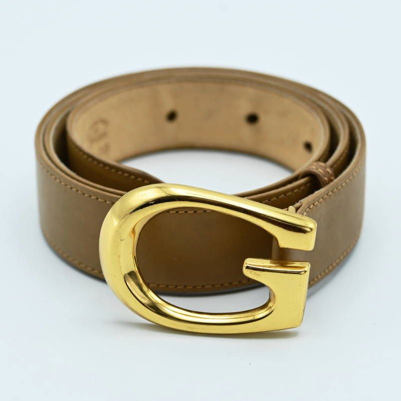 GUCCI オールドグッチ Gバックル レザー レディースベルト 75-30