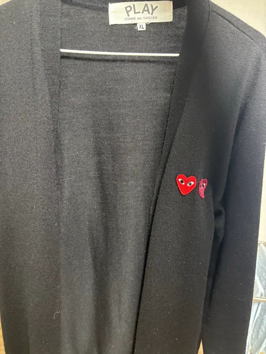 COMME des GARCONS PLAY カーディガン ブラック XL (正規品) - メルカリ