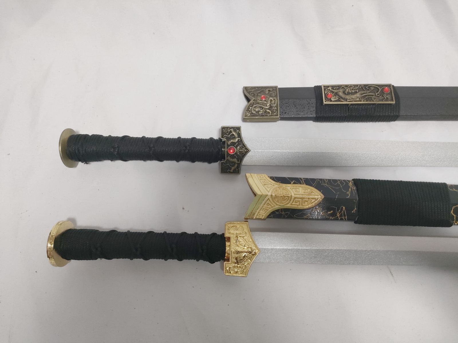  ● 品● 漢剣2点 竹光刀身 模造刀 中国剣 OT 00001 刀 武具