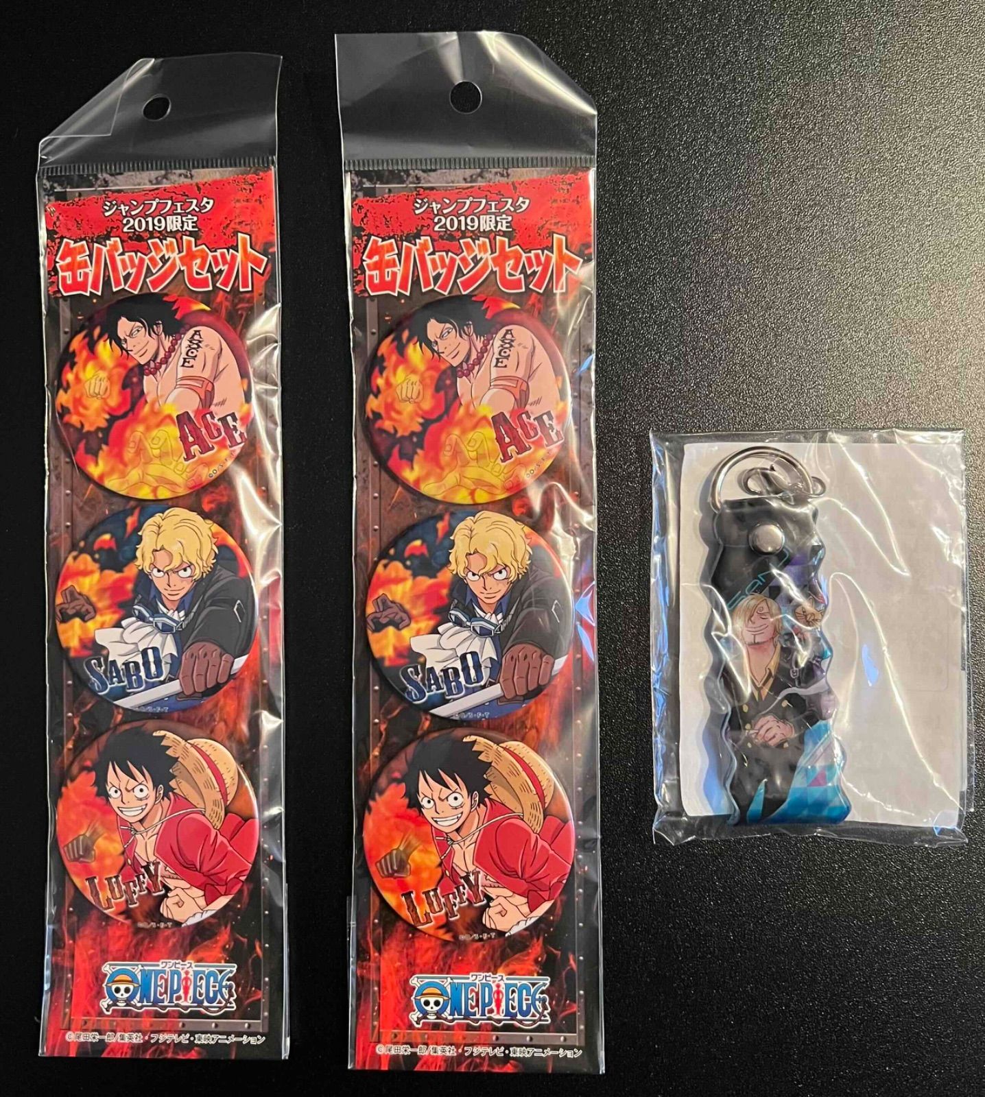 ワンピース ジャンプフェスタ 2019 グッズセット ( 缶バッジ 3個組
