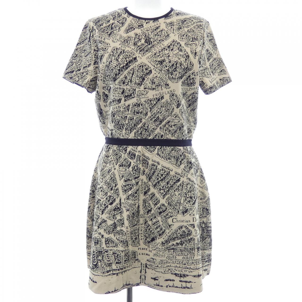 クリスチャンディオール DIOR PLAN DE PARIS ワンピース