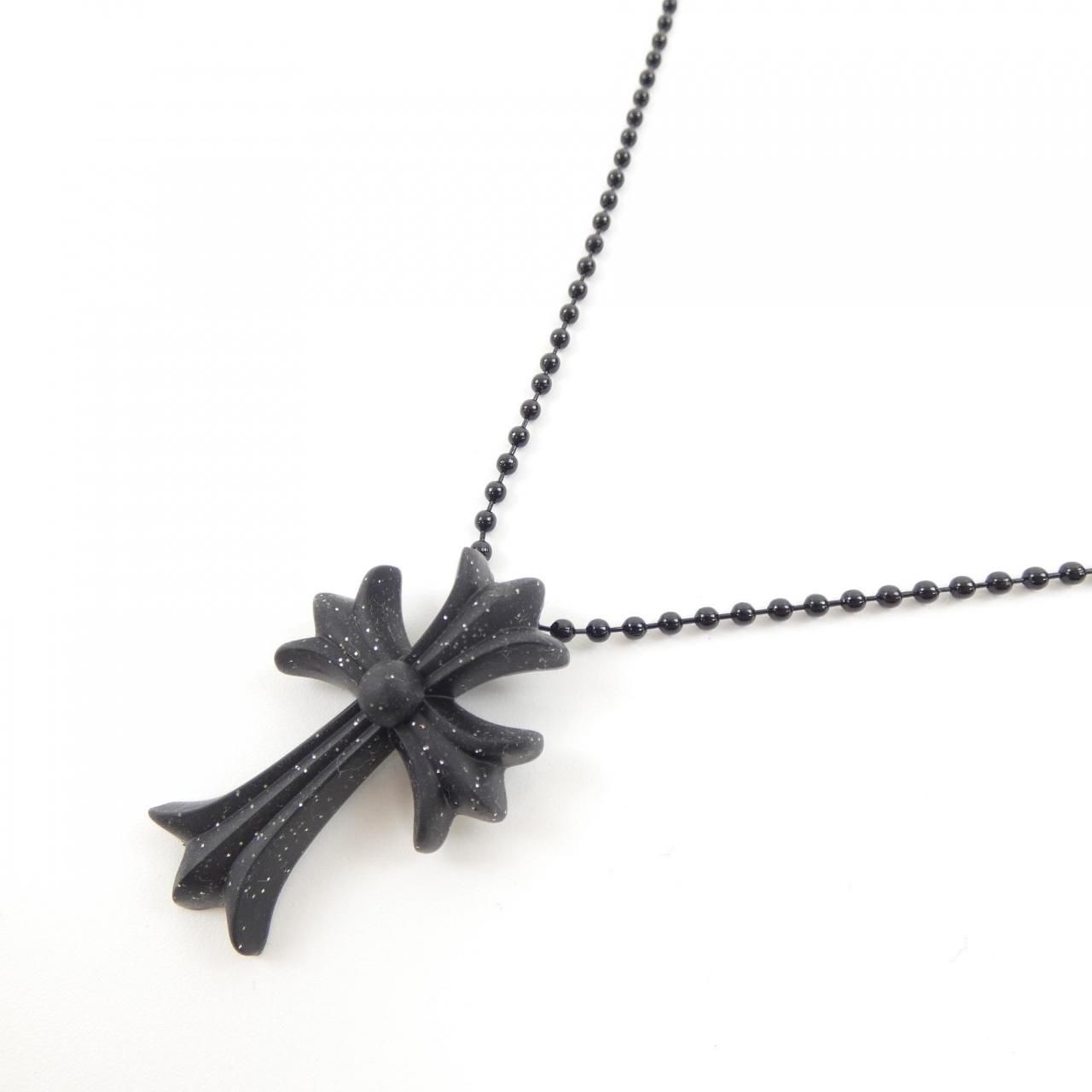 クロムハーツ CHROME HEARTS CH CRS SML PLSTC MATTE BLK GLR BALL CHAI ペンダント