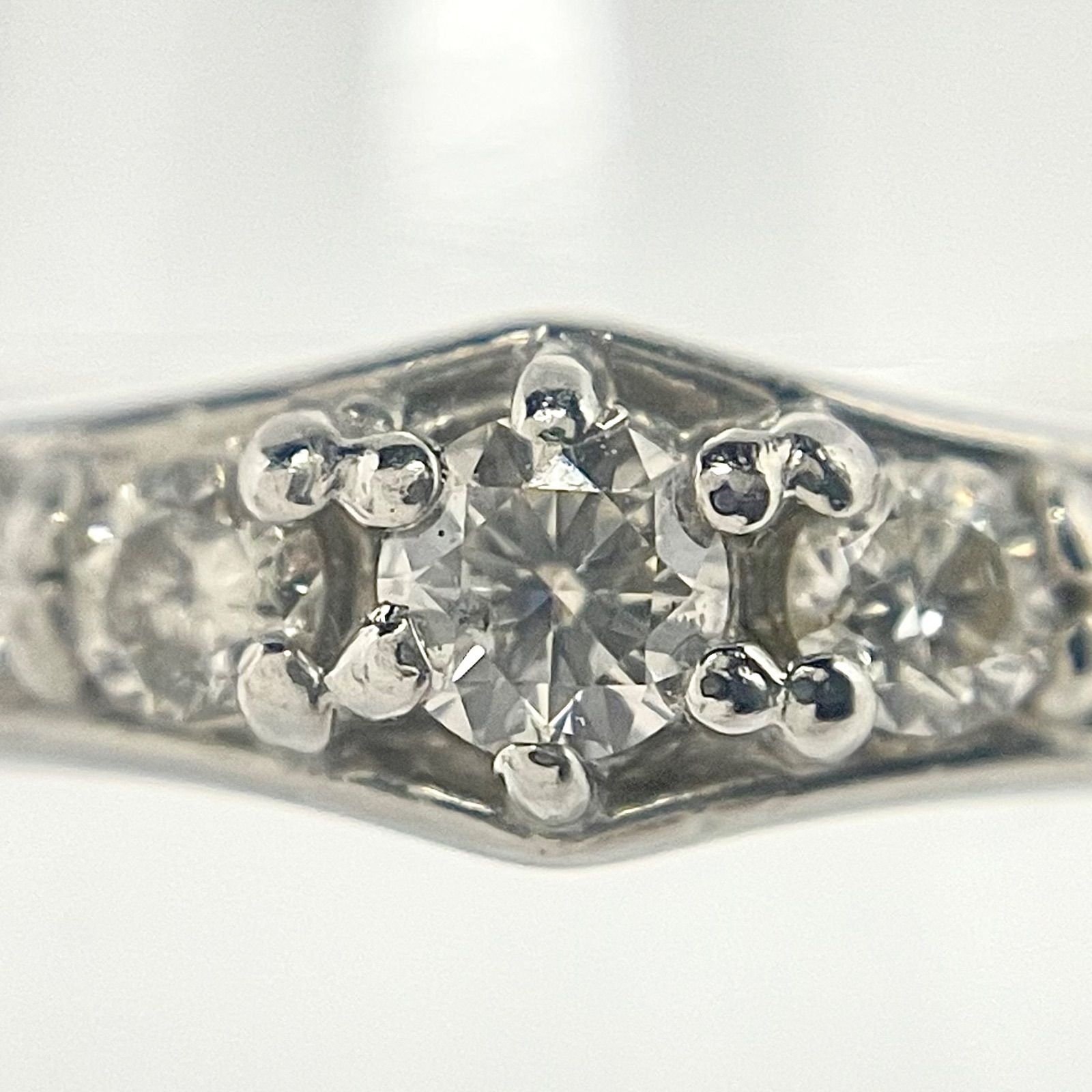 ダイヤ リング ダイヤモンド 0.2ct 指輪 プラチナ Pt950 11号 - メルカリ