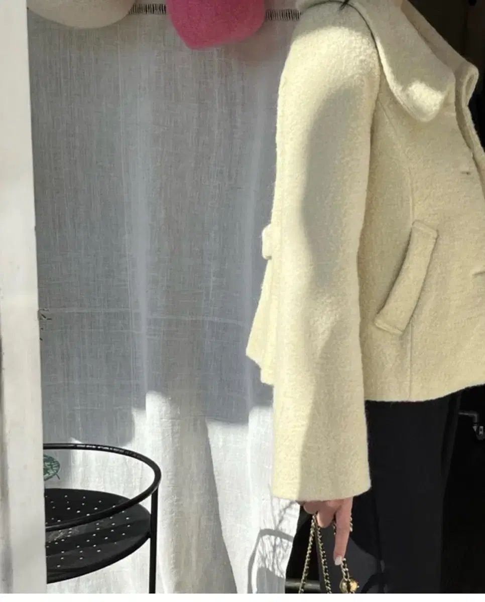 INTHEVASE ベラ メリノ ウールコート Butter