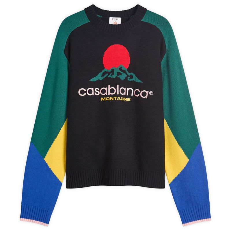 カサブランカ メンズ アウター ニット・セーター Casablanca Intarsia