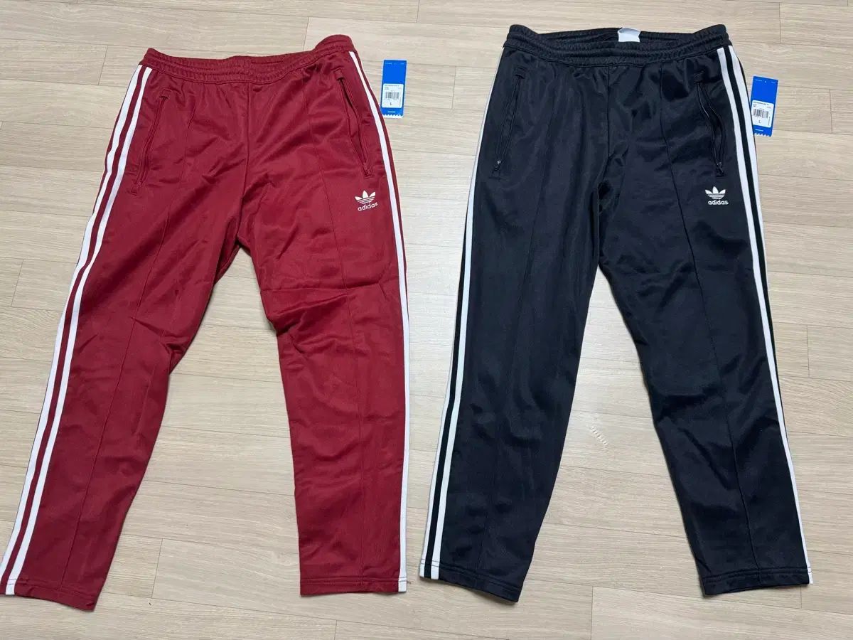 adidas BECKENBAUER トラックパンツ ブラック バーガンディ