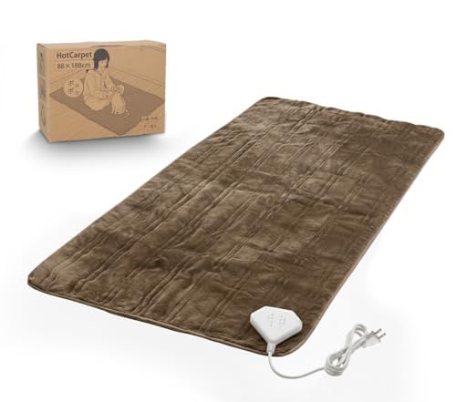 ホットカーペット 1畳 188 80 cm 電気カーペット 4段階温度調節 10 Hタイマー 電気毛布 敷き シングル 省エネ ホットマット 一人用 ダニ退治 3分速暖 切り忘れ防止 暖房器具 フランネル仕上げ 収納簡単 ごろ寝マット 床 ベッド ソファ 足元 p
