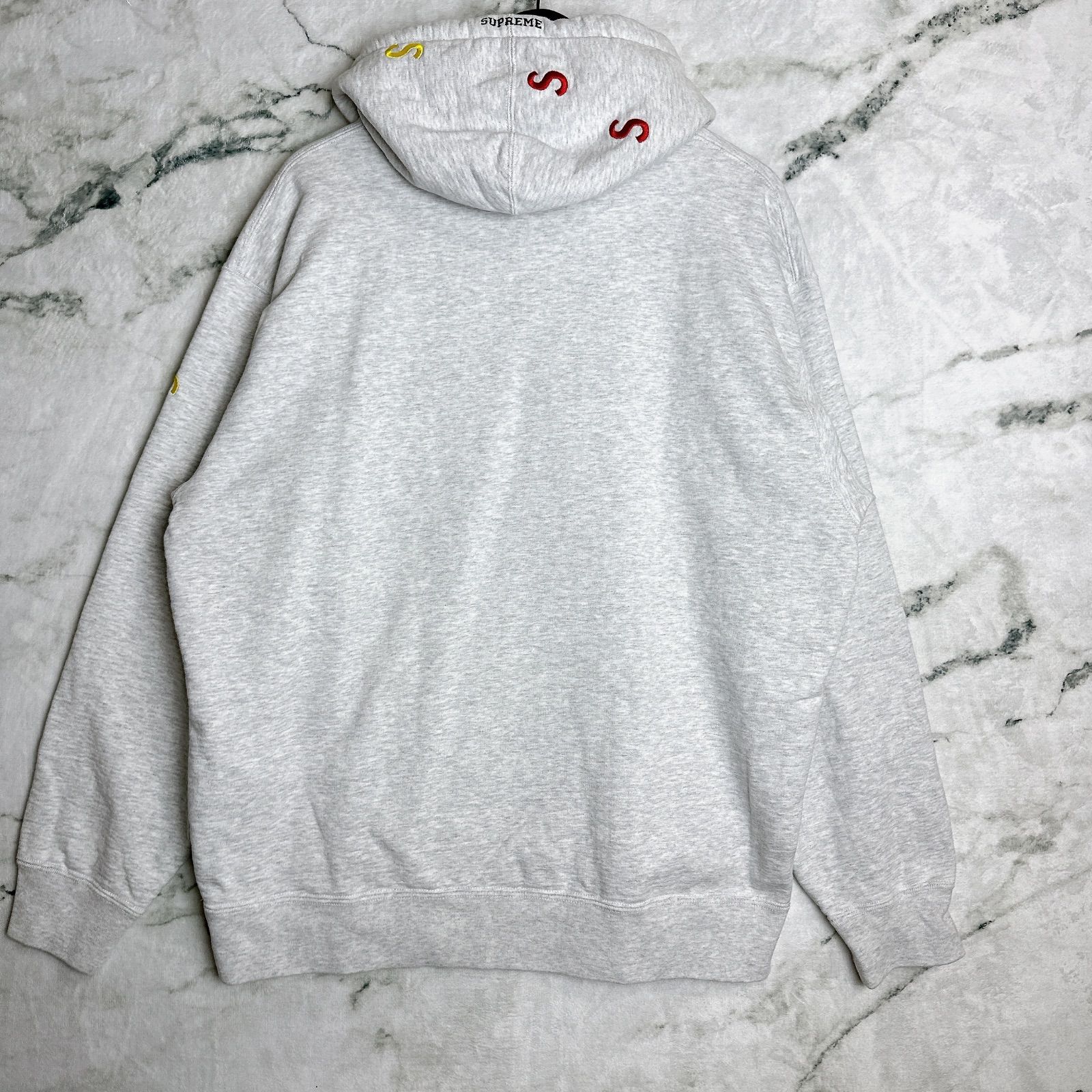 Supreme Multi S Logo Hooded Sweatshirt ヘザーグレー L 裏起毛