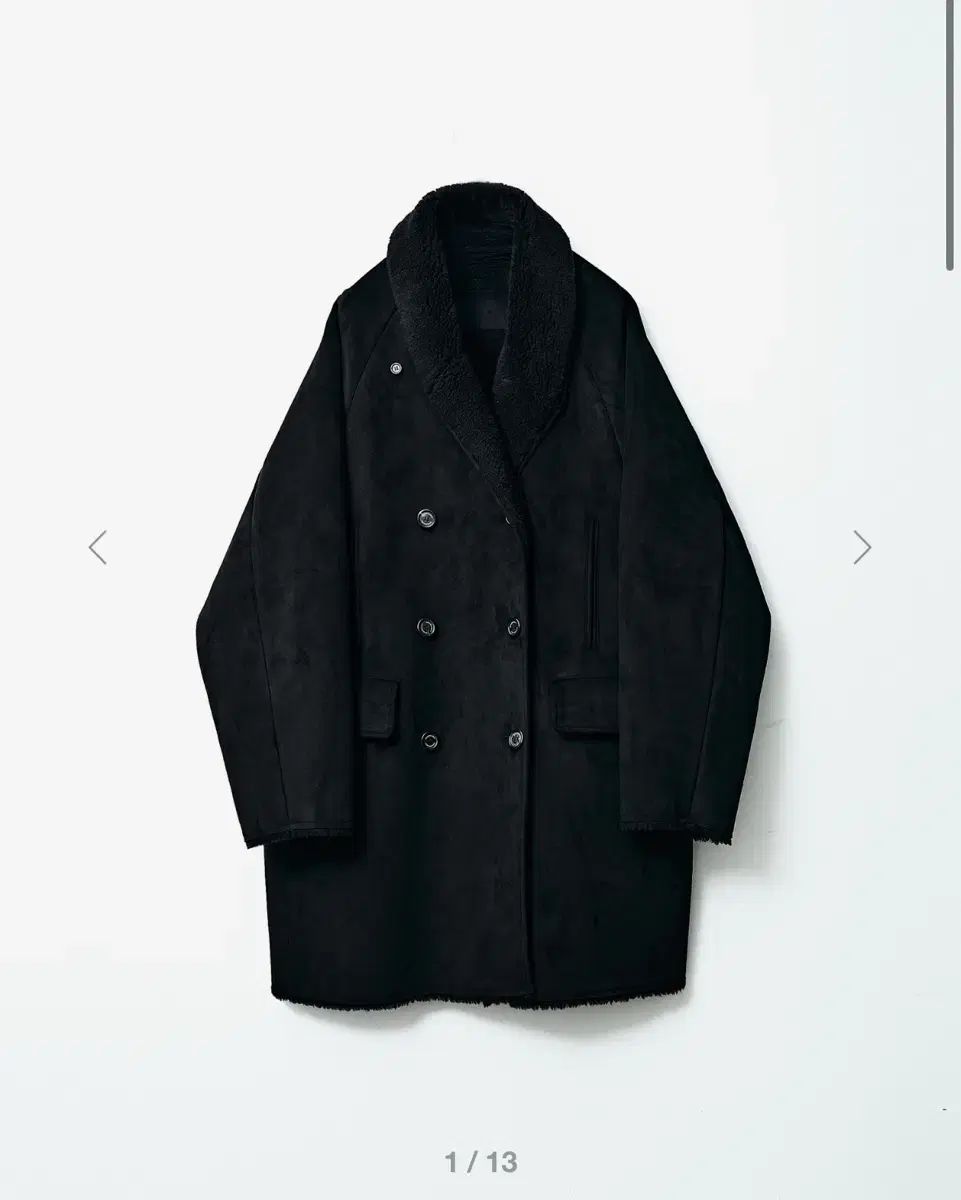 999 Humanity ムートンコート ブラック