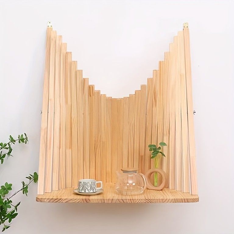 省スペース＆おしゃれ 折りたたみ壁掛けテーブル 木製 室内用 壁掛けデスク ダイニングテーブル 作業台 コンパクト収納 在宅ワーク 学習机 PCデスクに