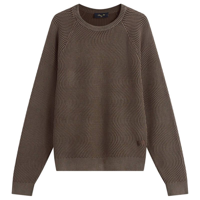 Dime ブラウン ニット セーター ダイム メンズ アウター ニット・セーター Dime Wave Knit Sweater