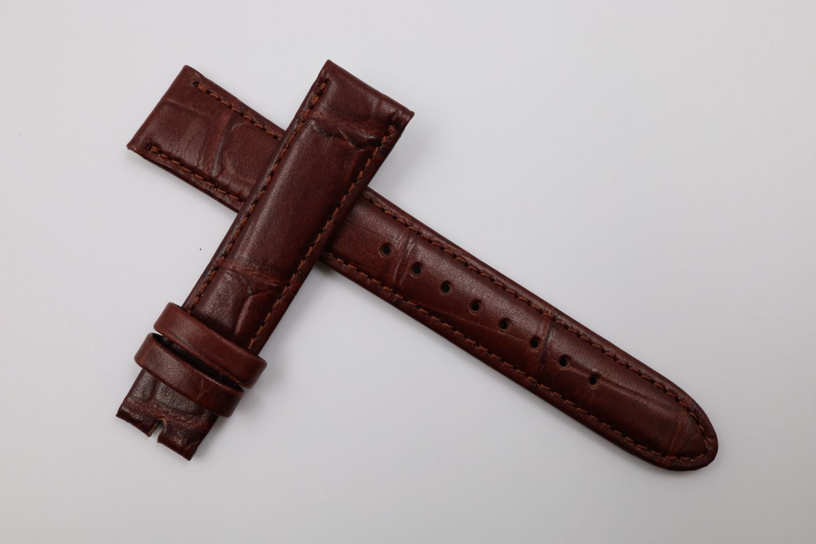18mm-16mm】N（新品）クロコダイル 腕時計 ベルト バンド 本革 レザー