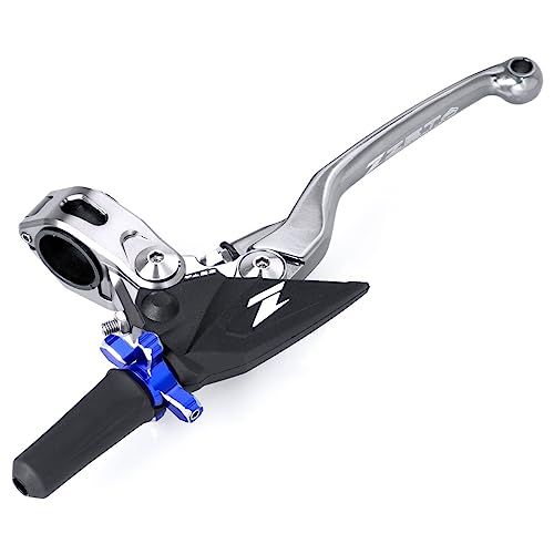 ジータレーシング ZETA RACING ピボットパーチFP クラッチレバーホルダーセット 4フィンガー チタンカラー ブルー 前方可倒式 ヒンジ式クランプで取付け簡単 クラッチ重さ2段階調整 レバー位置無段階調整 モトクロス エンデューロ モター