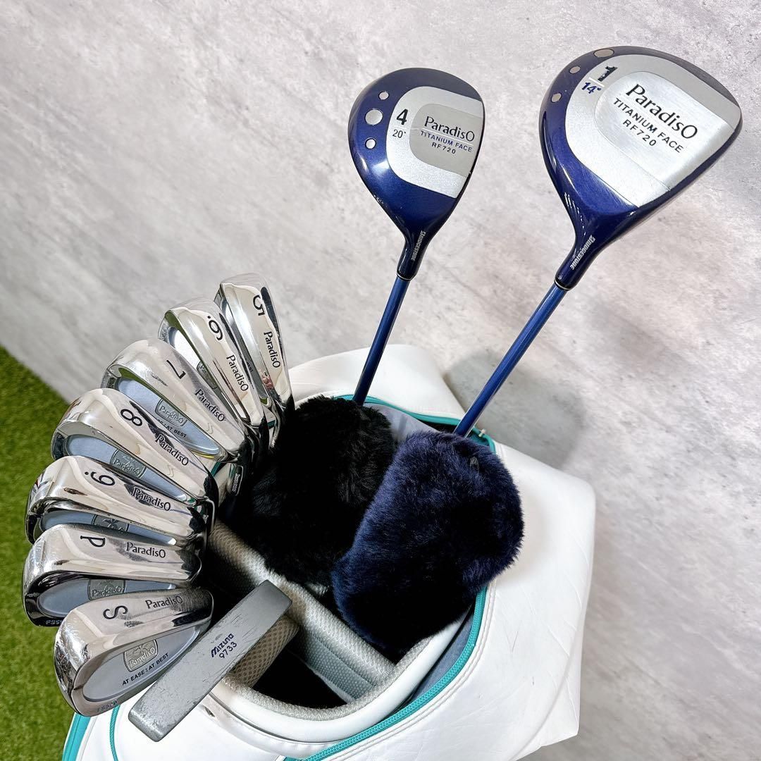 レディース ゴルフセット Paradiso 初心者 パラディーゾ ゴルフ 10本 ゴルフクラブセット レディース ParadisO パラディーゾ フルセット 10