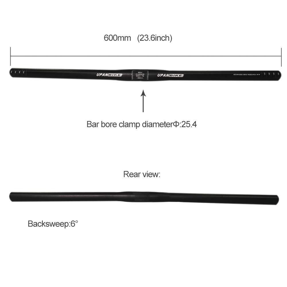 在庫処分 ストレートバー ライザーバー 600 m 25 4 mm マウンテンバイク 自転車ハンドルバー ロードバイク用 UPANBIKE