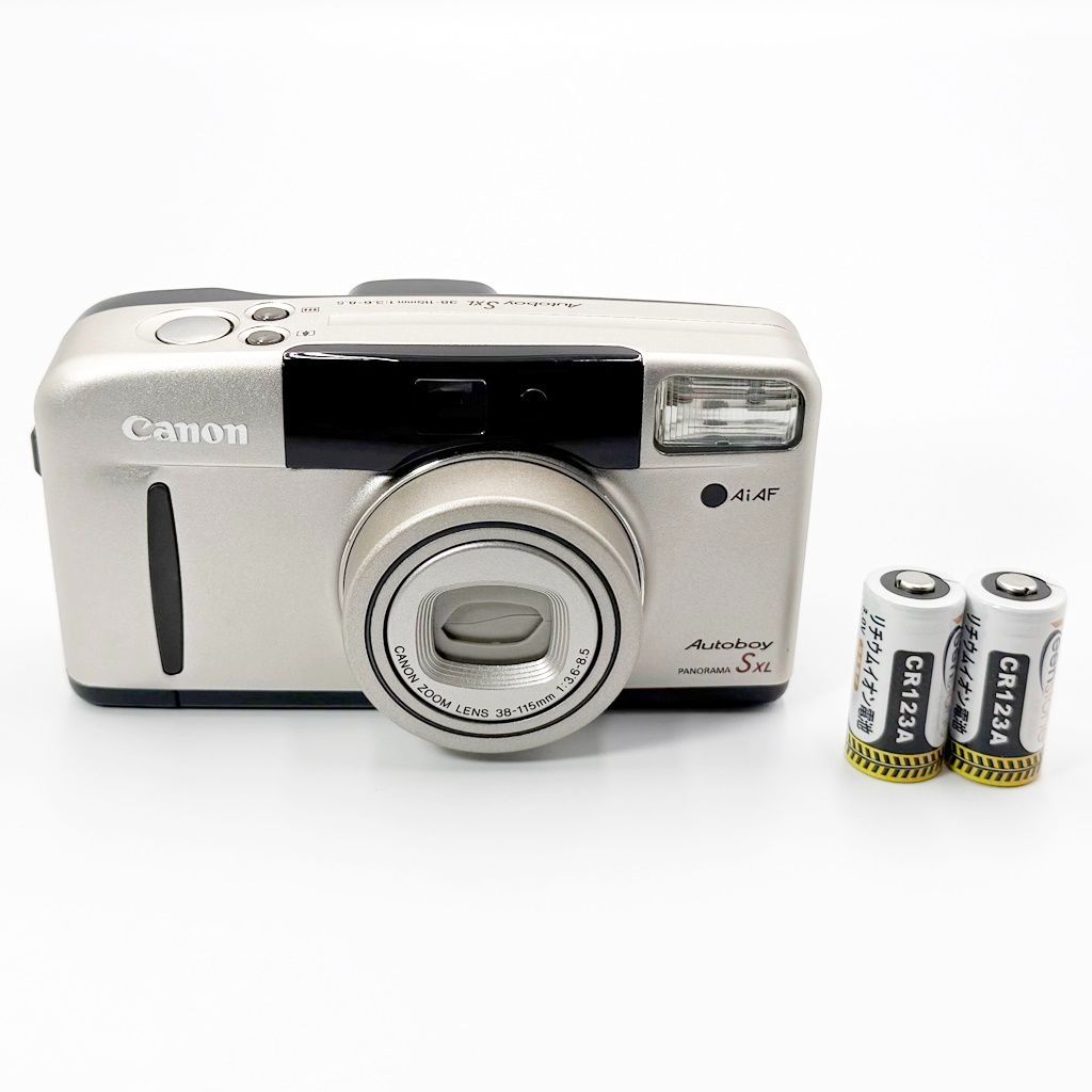 ⌘完動品！ 作例あり、電池付き！ Canon Autoboy S XL⌘ 美品】キヤノン CANON Autoboy S XL コンパクトフィルムカメラ 中古