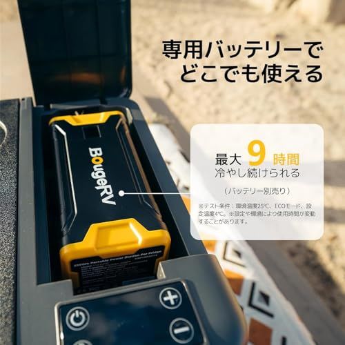 BougeRV ポータブル冷蔵庫 車載れいぞうこ 20L -22℃?10℃ 急速冷凍