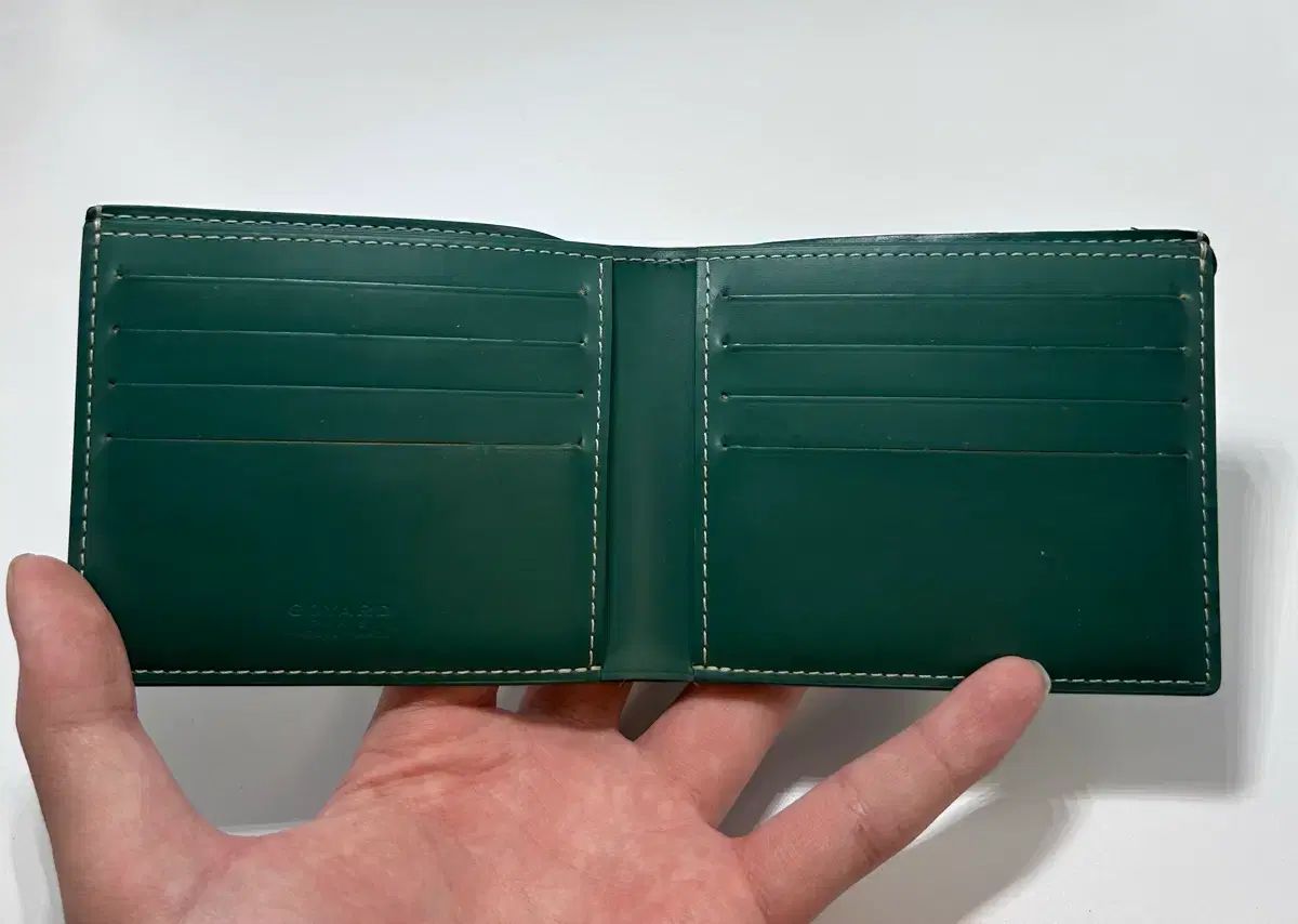 Masion Goyard ゴヤール BIGトゥワール グリーン 二つ折り財布 - メルカリ