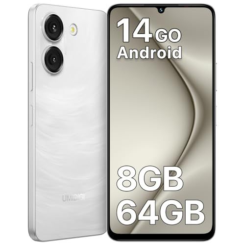 スマートフォン本体 UMIDIGI Note 90A White UMIDIGI NOTE 90A スマートフォン 4GデュアルSIM スマホ 8GB RAM+64GB