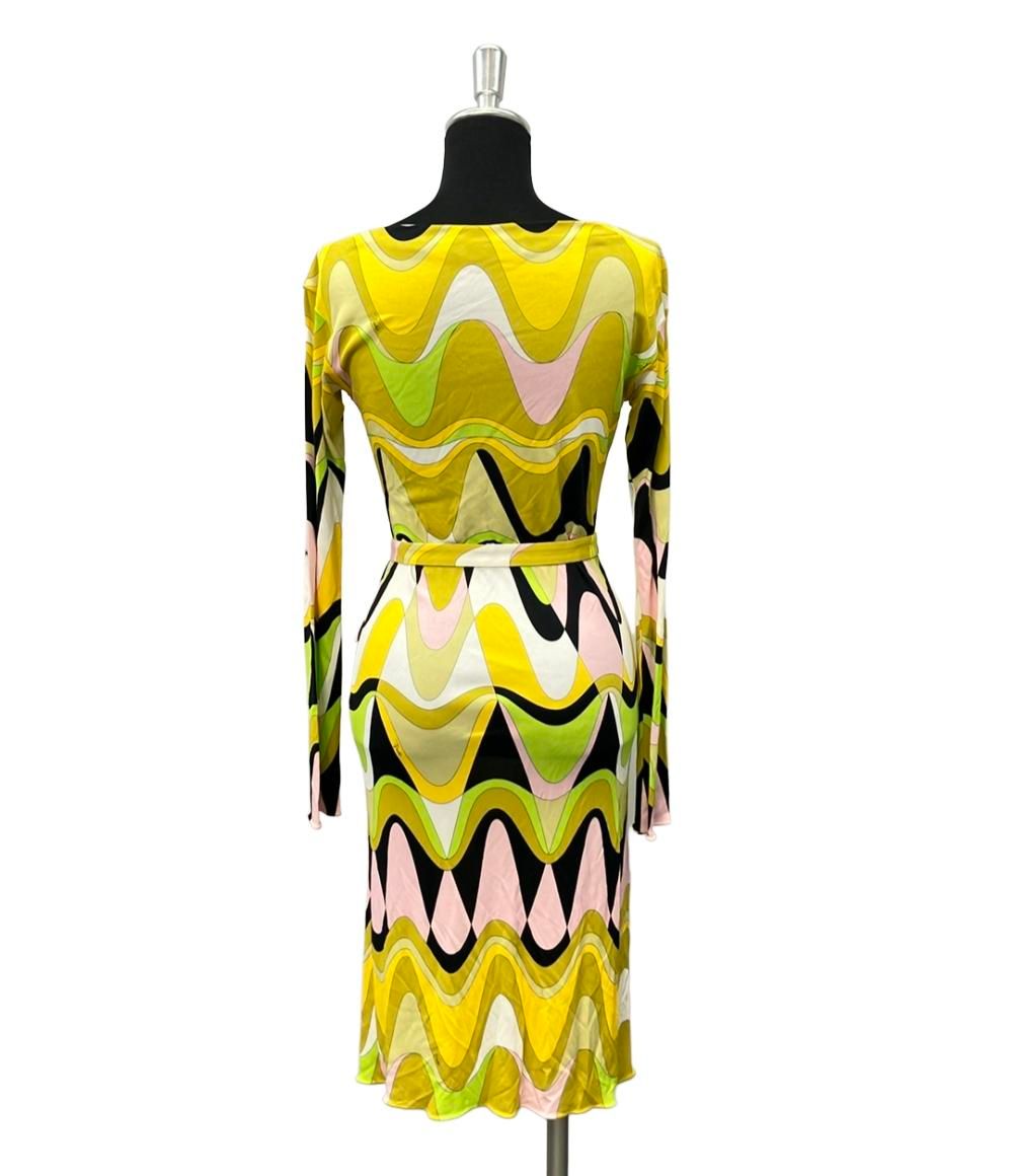 美品 エミリオ・プッチ 長袖 ワンピース レディース SIZE 38 (S