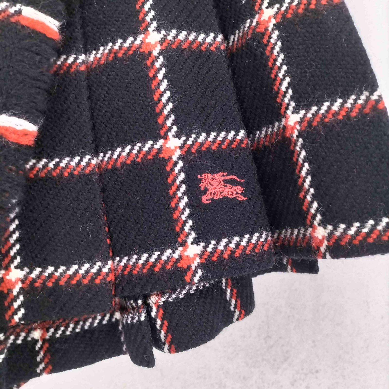 バーバリーブルーレーベル BURBERRY BLUE LABEL ホース刺繍 ウール