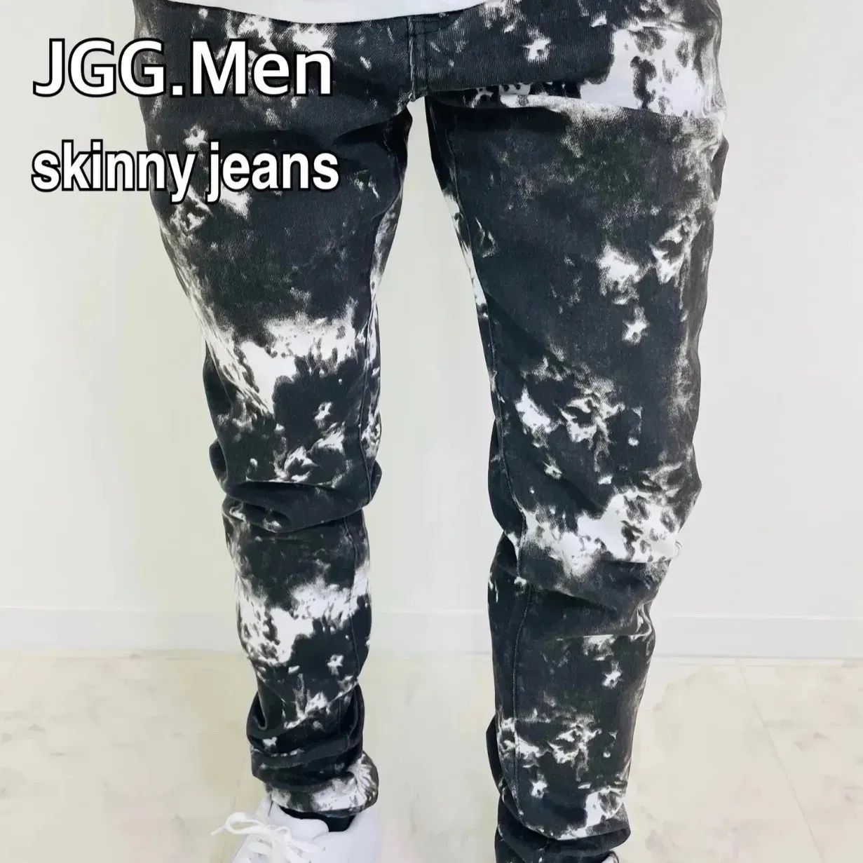 JGG.Men （ジェギングメン） スキニーパンツ ダメージジーンズ 