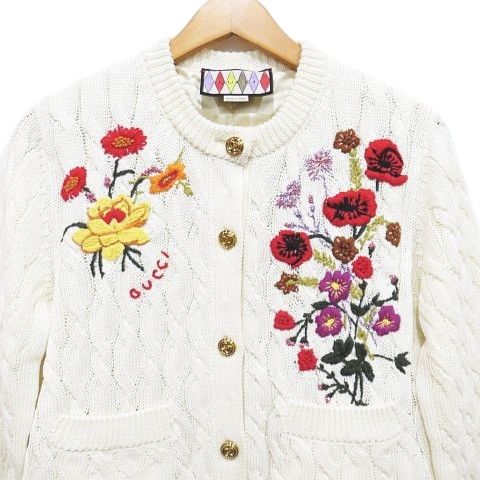 グッチカーディガン希少刺繍GUCCIハチ刺繍ロゴニットカーディガン新品未使用 楽天市場】gucci カーディガンの通販