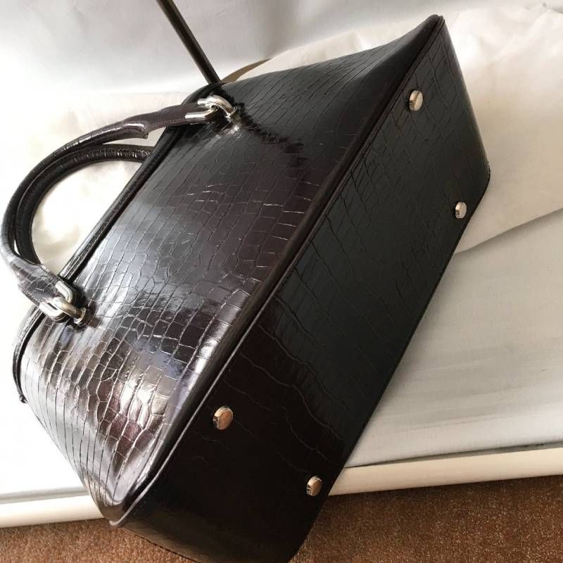 wakoページ 極美品 WAKOワコー 銀座和光 型押し レザー バッグ - メルカリ