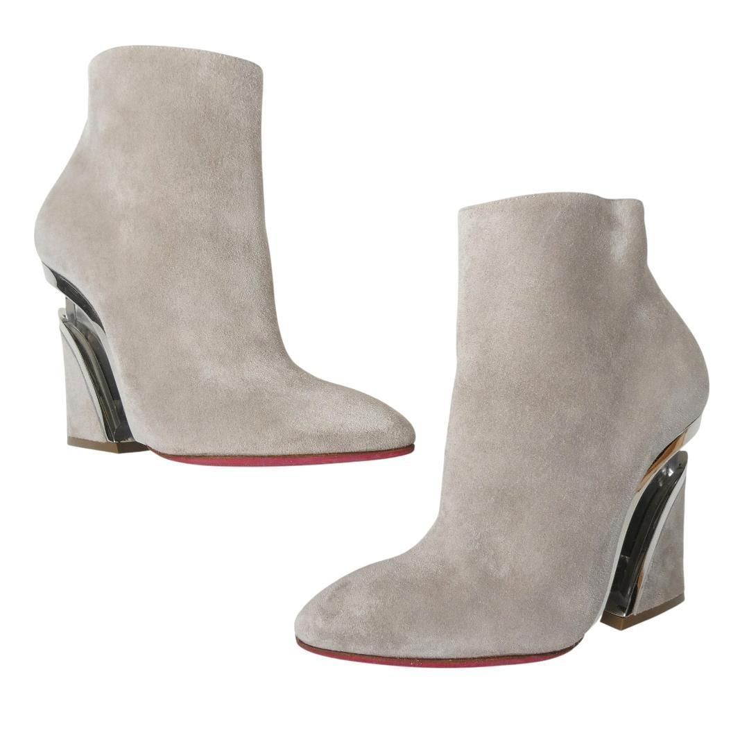 【美品】クリスチャンルブタン ブーツ スウェード レザー スタッズ 極美品 Christian Louboutin クリスチャンルブタン 約23㎝ スエード