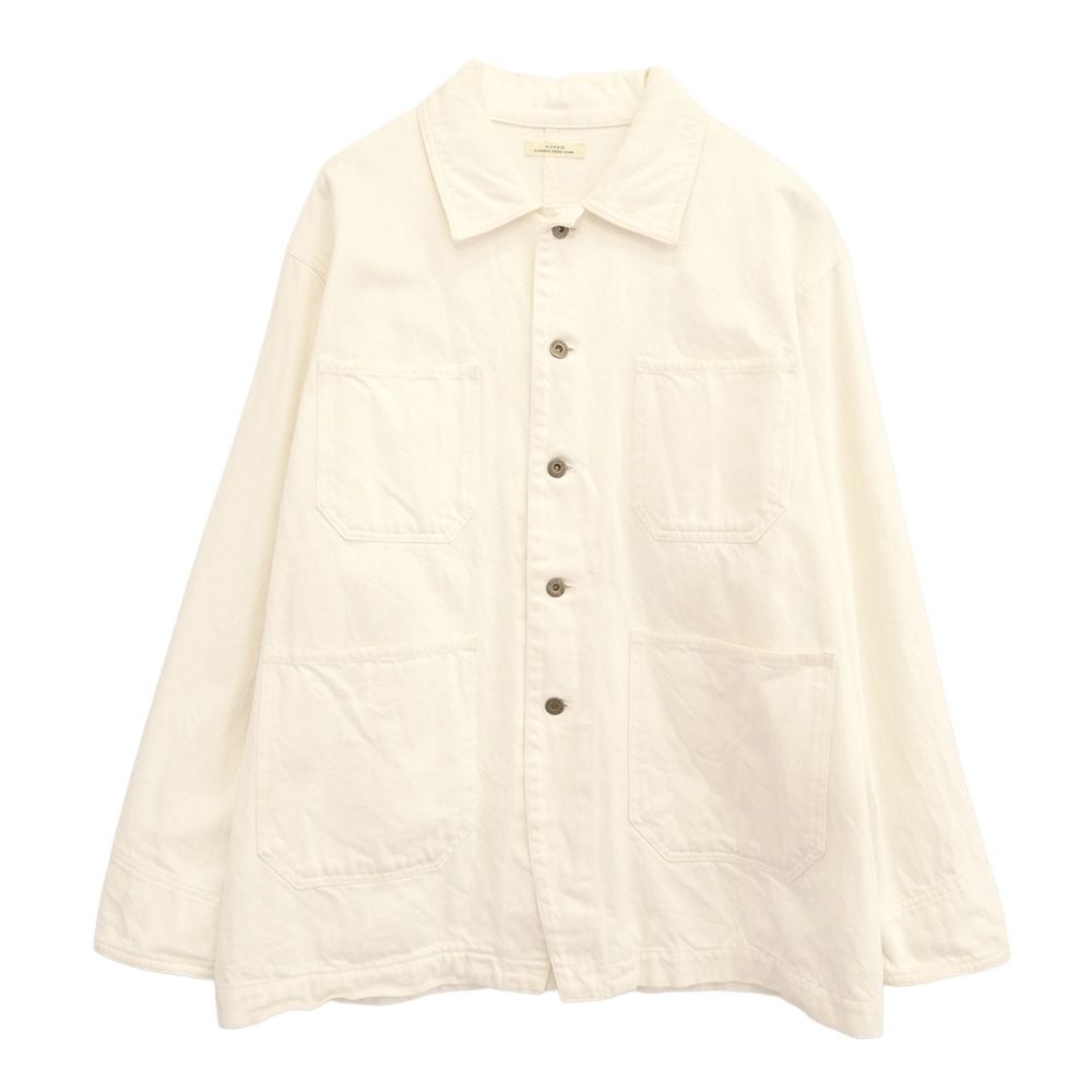 スロウ＆コー SLOW＆CO ホワイトデニム カバーオール ジャケット 
