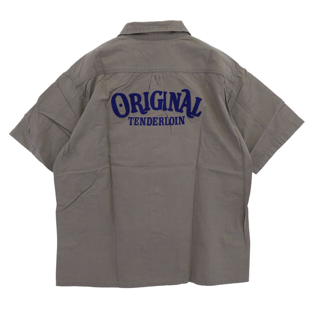 グレー　ワッペン　tenderloin テンダーロイン TENDERLOIN テンダーロイン T-OEM SHT SHORT ロゴワッペン付き 半袖