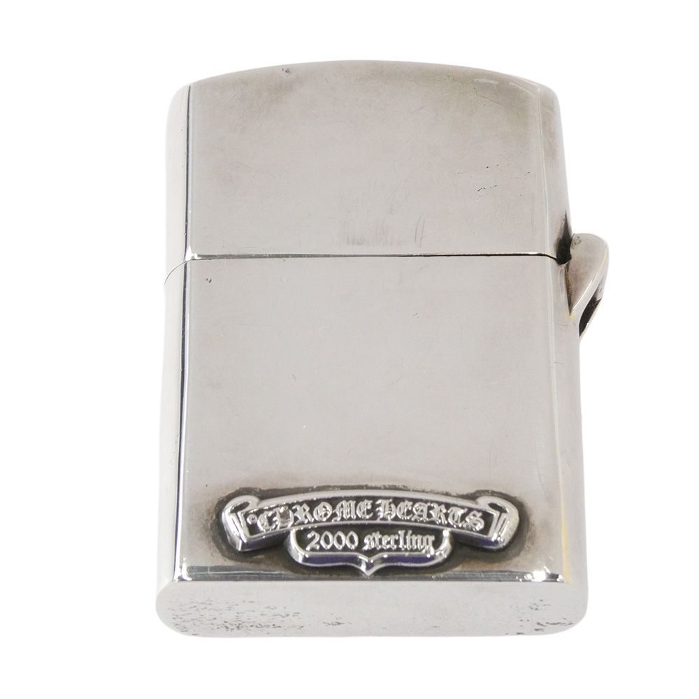 CHROME HEARTS クロムハーツ 原本無 ZIPPO V 5 フィリグリークロス ジッポ ライター シルバー系