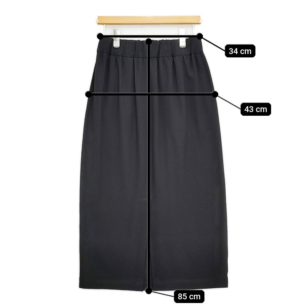 NO CONTROL AIR ライトクレープダブルクロスストレートスカート 定価