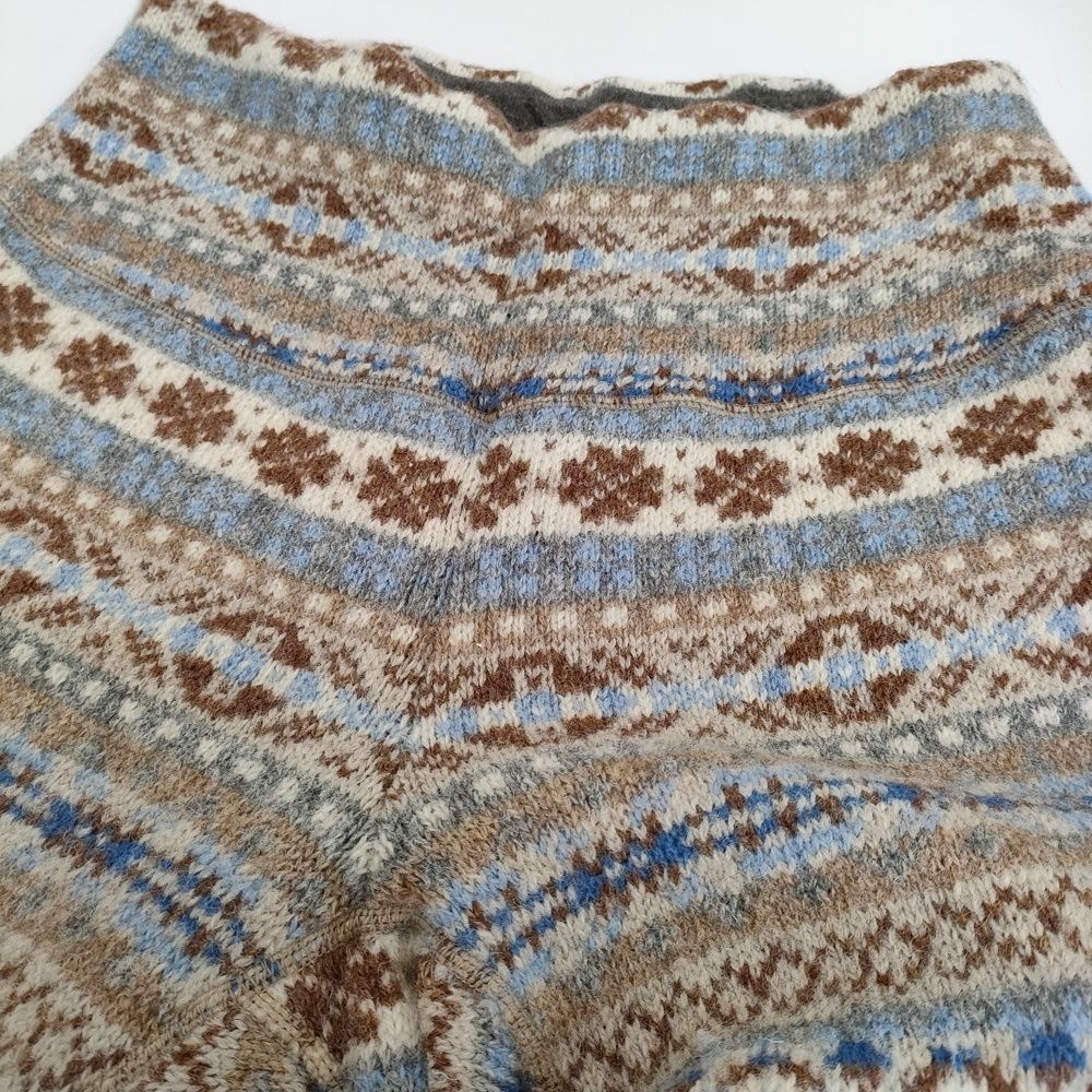 45R フェアアイル　ニットパンツ 　マルチカラー 45R/45rpm フェアアイルのニットパンツ サイズ2 定価42900円 ベージュ