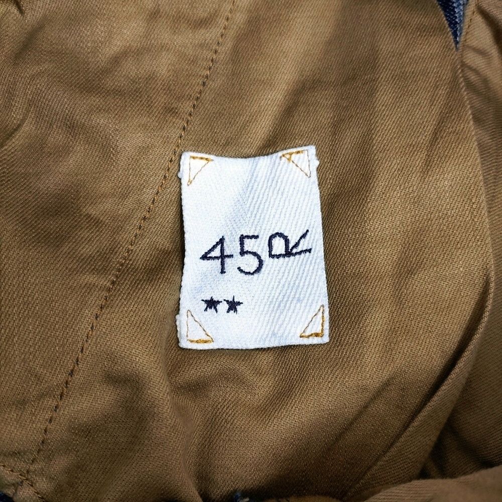 45R/45rpm 春コットンツイードの908みゆきパンツ（インディゴ）定価