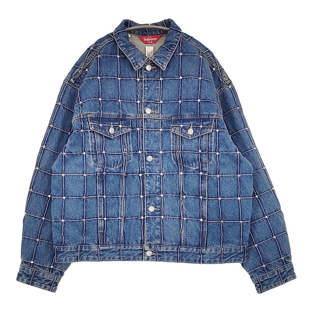 Supreme 新品タグ付き Studded Seam Denim Trucker Jacket SS25J87