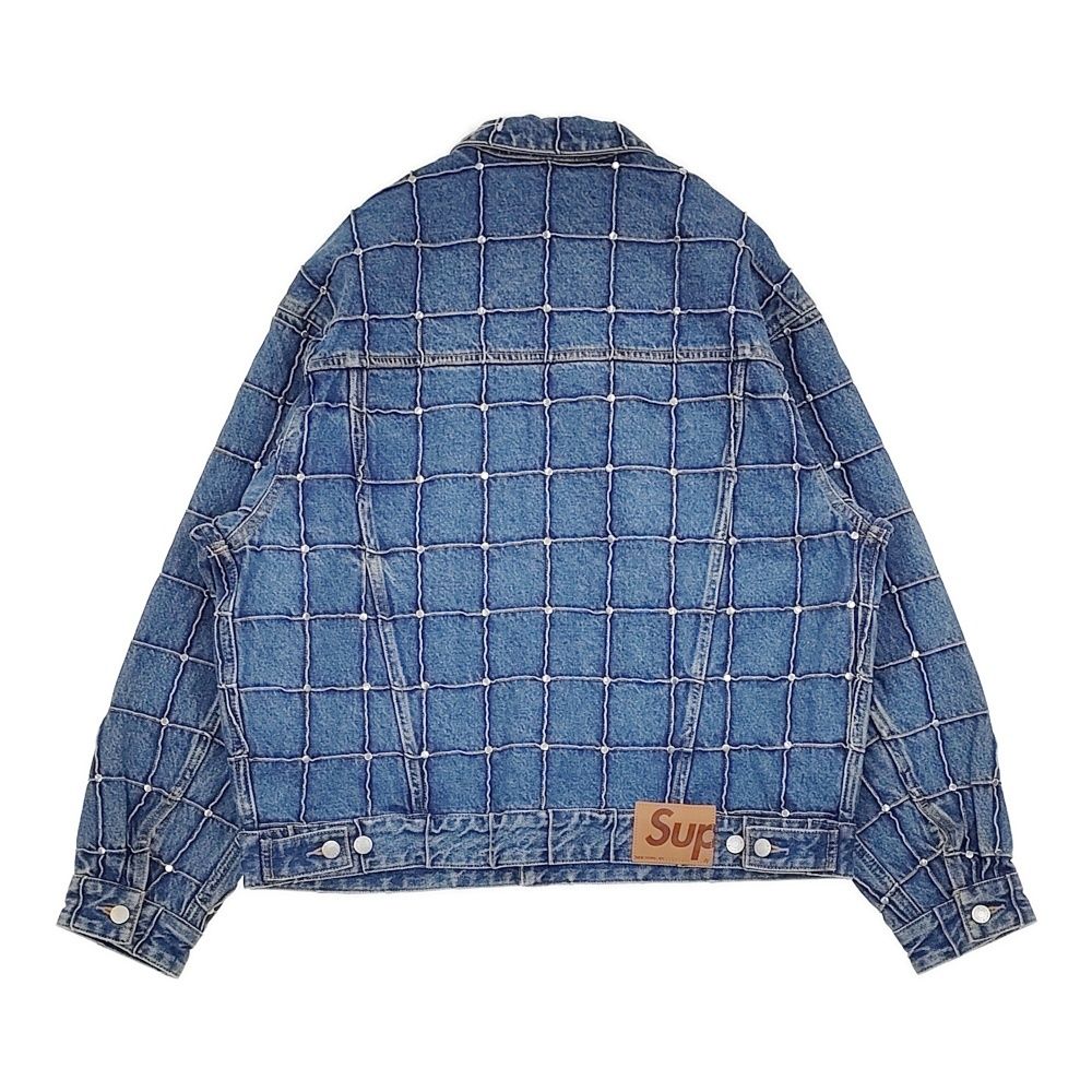 Supreme 新品タグ付き Studded Seam Denim Trucker Jacket SS25J87