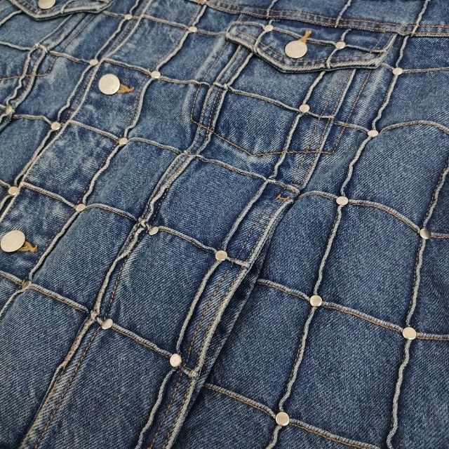 Supreme 新品タグ付き Studded Seam Denim Trucker Jacket SS25J87