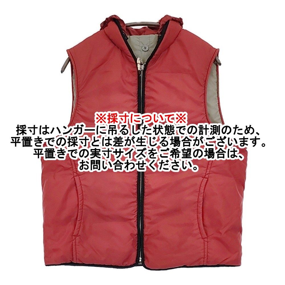 45rpm& 美品 セーラーダウンベスト 2 紺赤 45R/45rpm セーラーダウンベスト サイズ3 フード付き ダウンベスト
