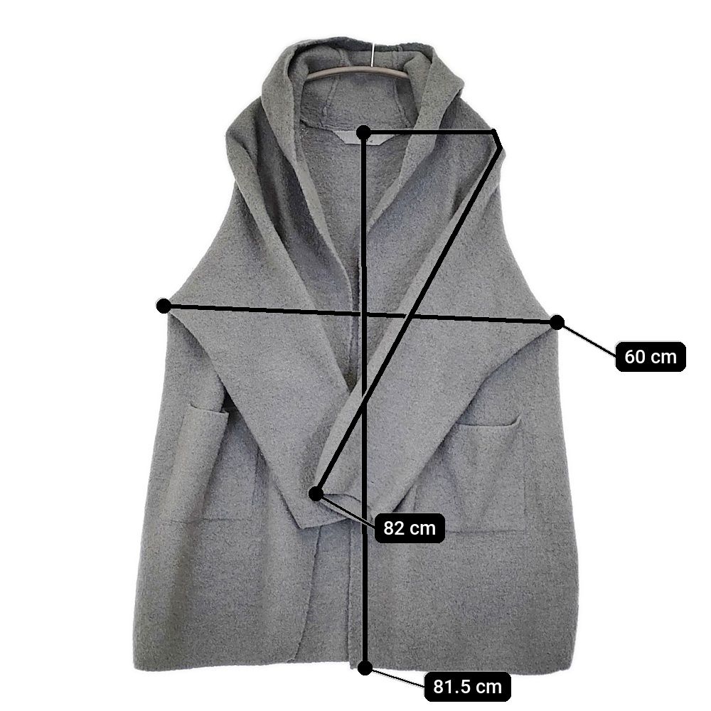 45R/45rpm ウール縮絨フードコート 定価62700円 サイズ3 コート グレー