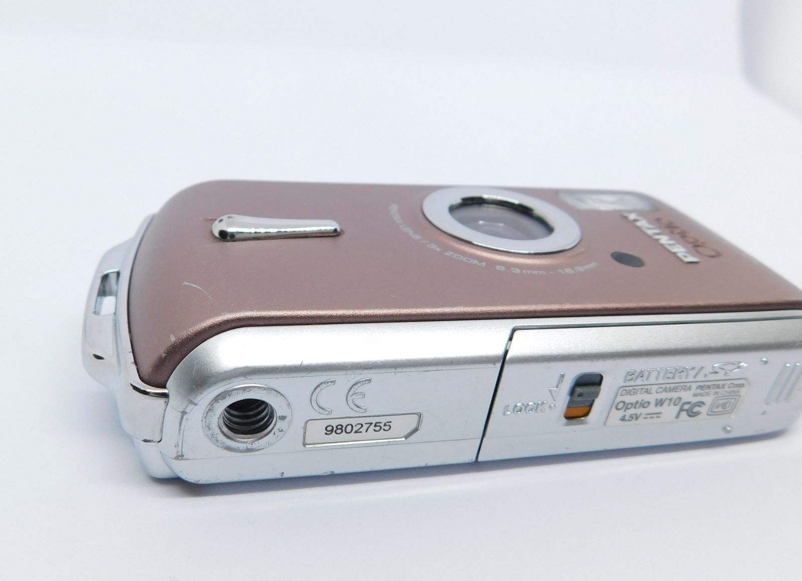 動作確認済】ペンタックス PENTAX Optio W10 ピンク 防水コンパクト