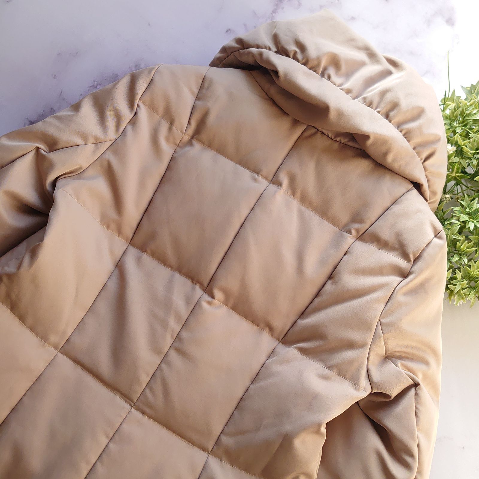 近年 エムプルミエクチュール ファーポケットダウンコート ショール