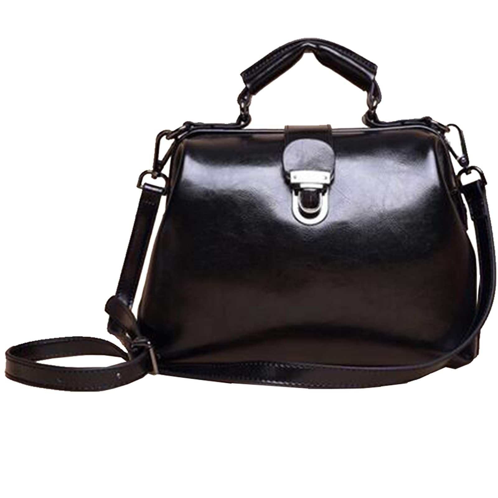 MRYAOJONEZCW] バッグ レディース がま口 バッグ ドクターバッグ 牛革