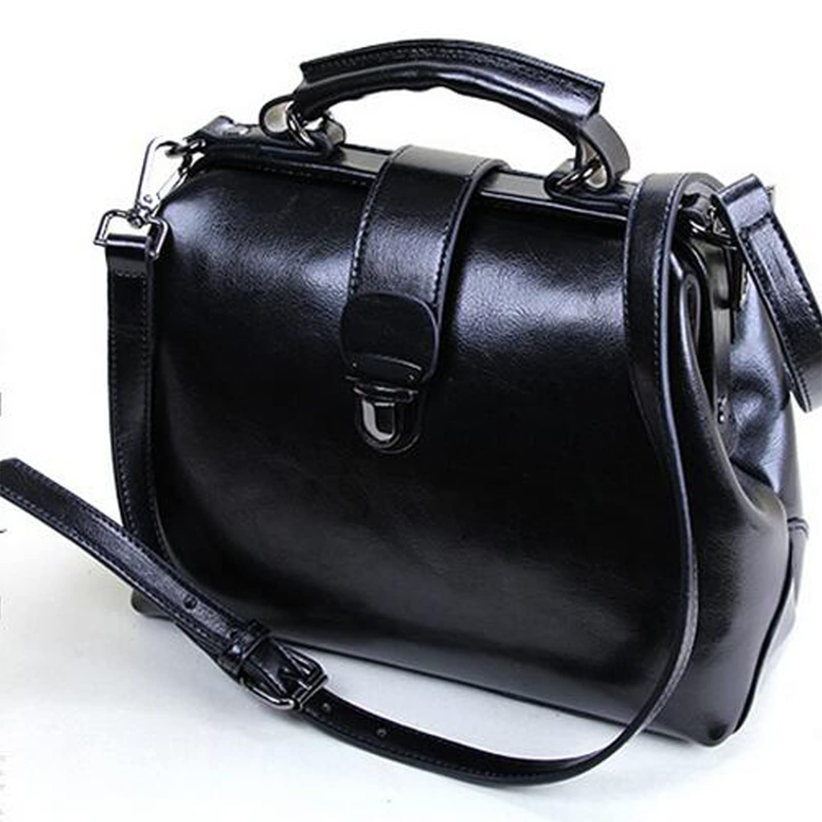 MRYAOJONEZCW] バッグ レディース がま口 バッグ ドクターバッグ 牛革