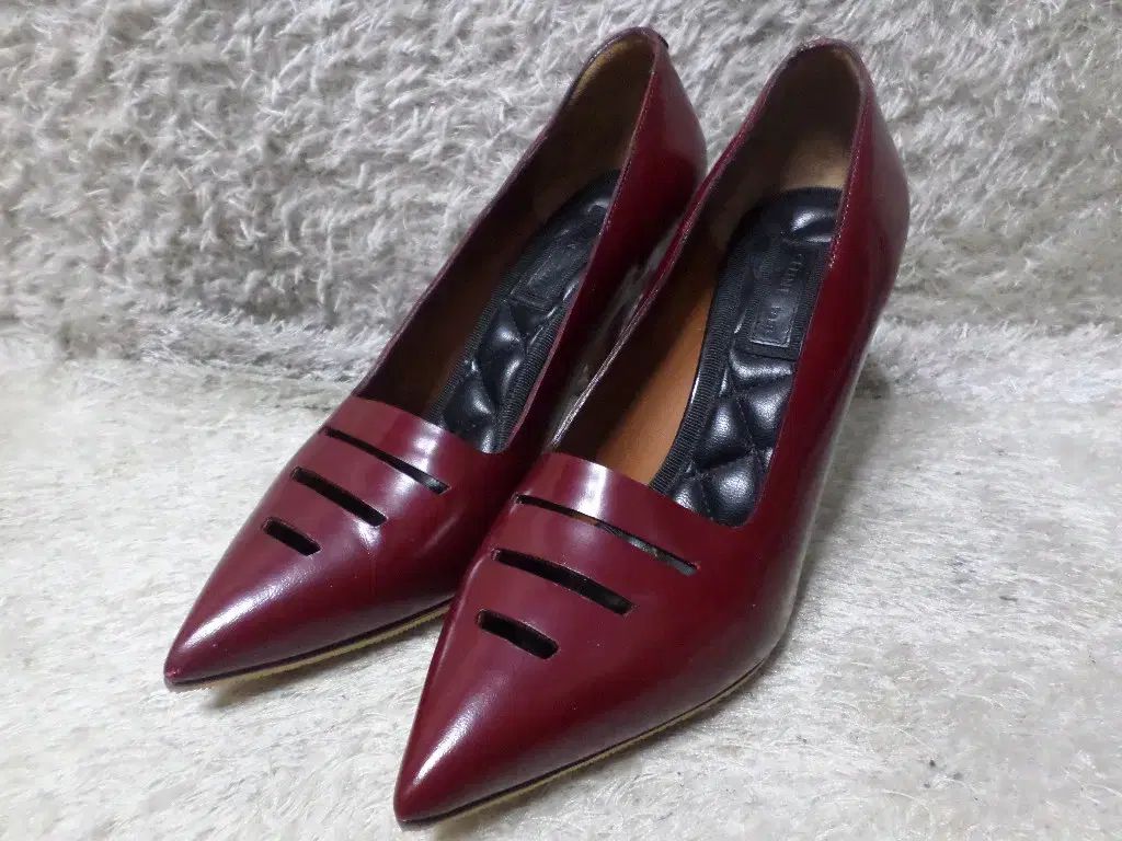 230 Celine セリーヌ ヴィンテージ 靴 バーガンディ ローファー 靴 