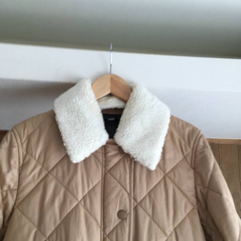 極美品 BURBERRY バーバリー キルティング ロング ボア コートS/P